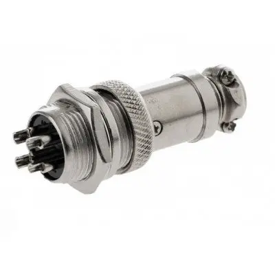 4 Pin Metal Aviation Plug Male And Female Panel Connector Gx16 2