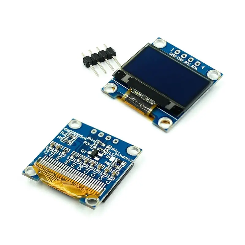 0.96 Inch I2c/Iic 4Pin Oled Display Module Blue 1