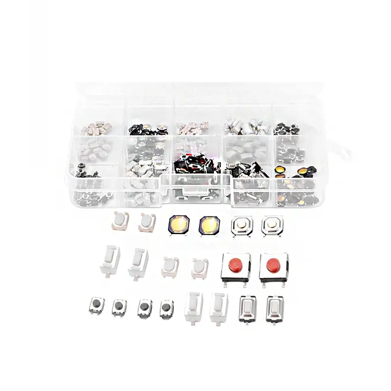 250Pcs Smd Tactile Switch 10 Value 25 Each Switches Kit | Car Remote Switches 1