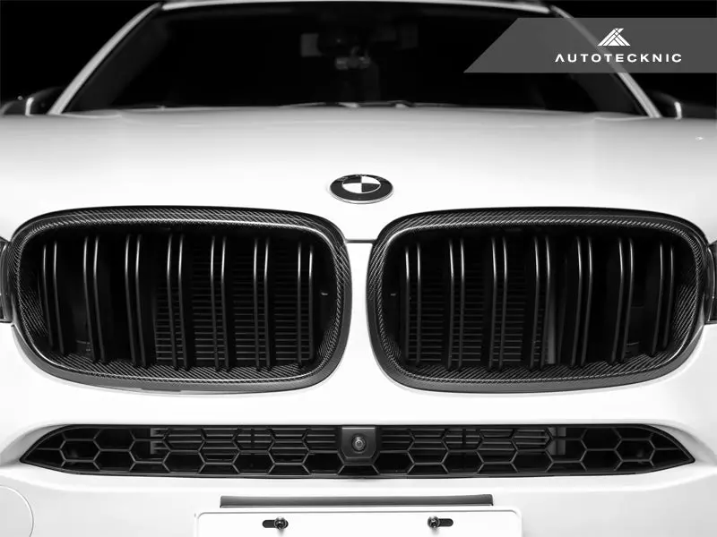 Autotecknic Dual-Slats Carbon Fiber Front Grille Set - F15 X5 | F85 X5m & F16 X6 | F86 X6m 1