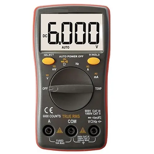 Metroq Mtq-109+ Digital Autorange Multimeter (Trms,  6000 Counts) 1