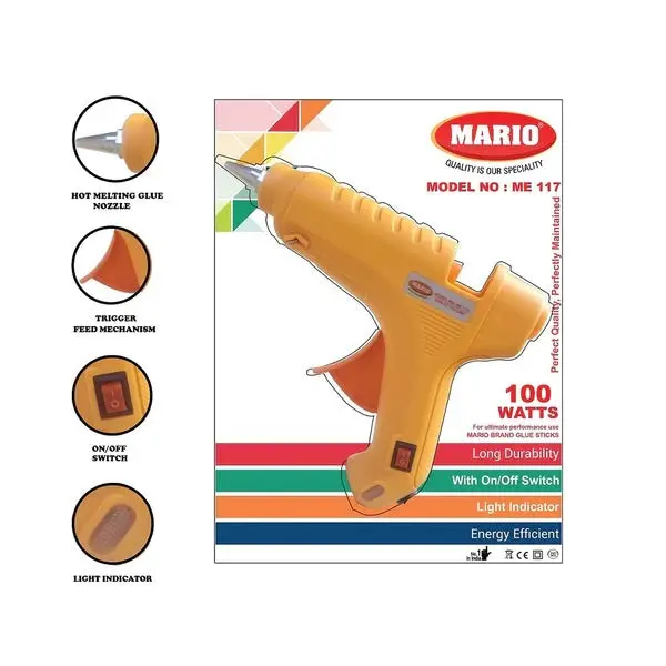Mario Me-117, 100 Watt Professional Hot Melt Glue Gun 1