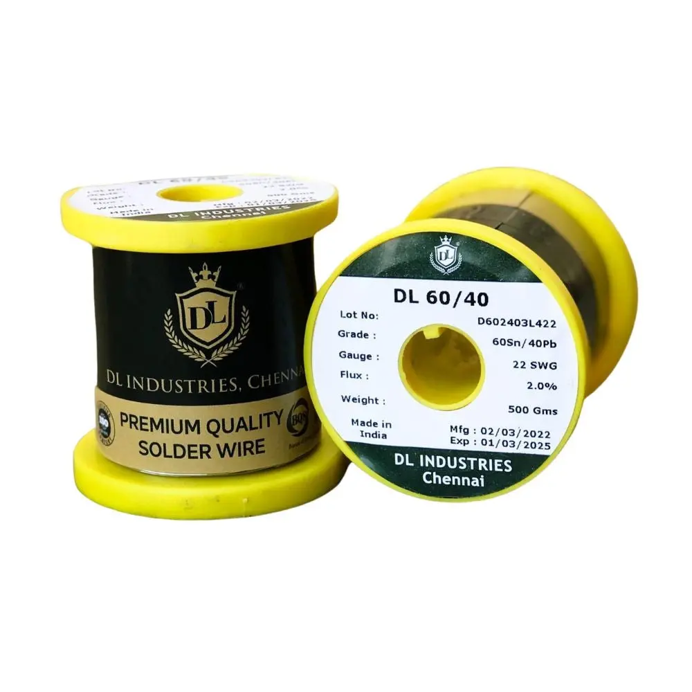 Dl Solder Wire 500G – 22 Gauge 60/40 Grade Rosin Cored Solder Wire 1