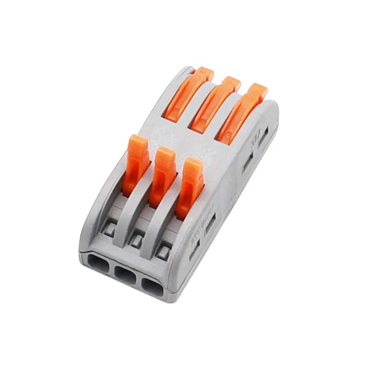 Pct-223-3 Way Quick Connector Terminal 3 In-3 Out, Lever Wire Connector 1
