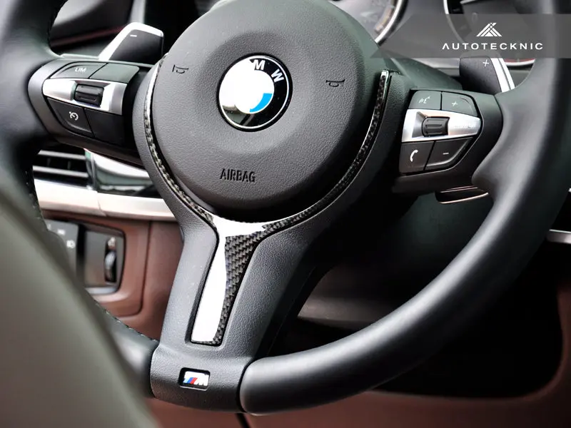 Autotecknic Carbon Fiber M-Sport Steering Wheel Trim - F15 X5 | F16 X6 1