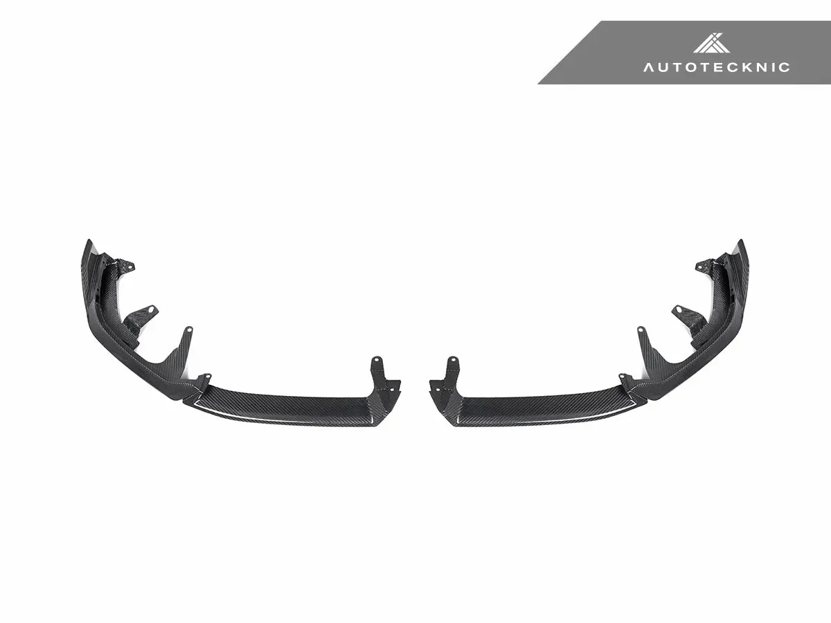Autotecknic Dry Carbon Front Lip Splitter Set - G60 5-Series 1
