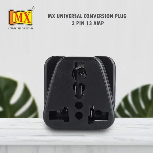 Mx-864 Mx Universal Converson Plug 5A 3 Pin, For India - Worldwide Adaptor 1