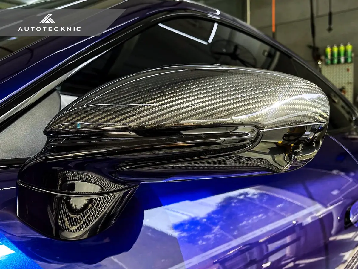 Autotecknic Replacement Dry Carbon Mirror Covers - Porsche 992 2