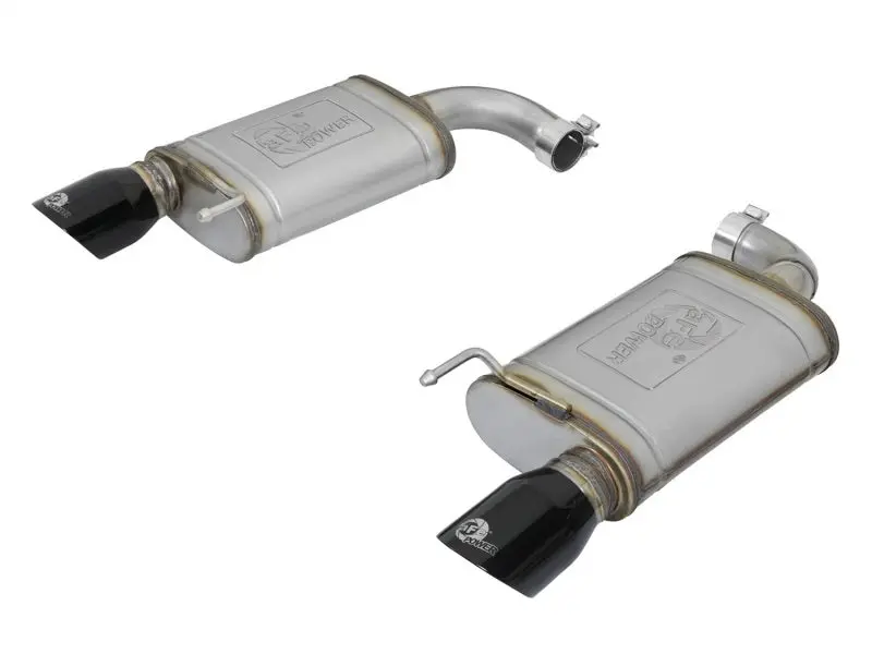 Afe Machforce Xp 2.5In 409 Stainless Axle Back Exhaust W/ Black Tips 15-17 Ford Mustang I4-2.3L (T) 1