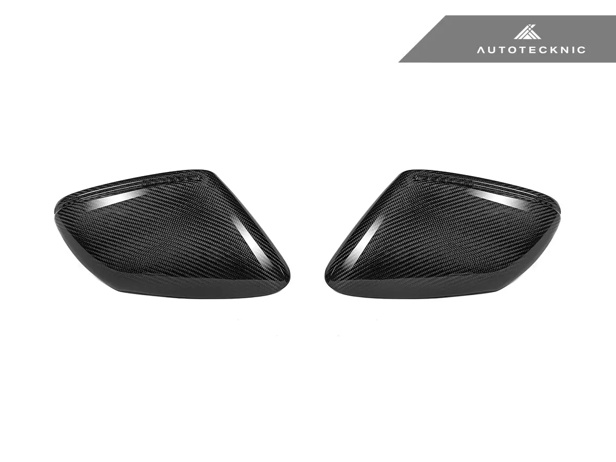 Autotecknic Replacement Dry Carbon Mirror Covers - Porsche 9J1 Taycan 3