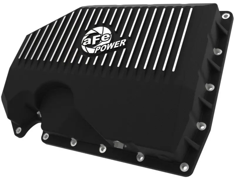 Afe 05-19 Vw 1.8L/2.0L W/O Oil Sensor Engine Oil Pan Black Power Street Series W/ Machined Fins 1