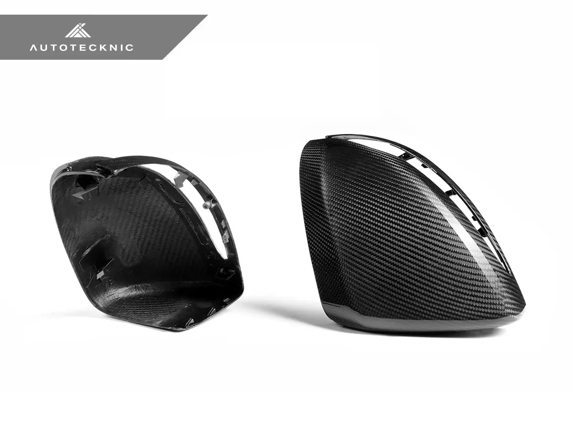 Autotecknic Replacement Version Ii Dry Carbon Mirror Covers - Mercedes-Benz W205 C-Class 2