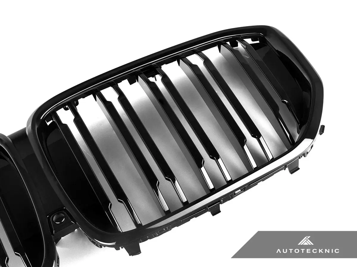 Autotecknic Dual-Slat Gloss Black Front Grille - G05 X5 Lci 2