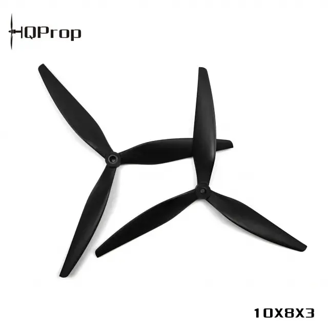 Hq Macroquad Prop 10X8x3 (2Cw+2Ccw) Black-Glass Fiber Reinforced Nylon 2