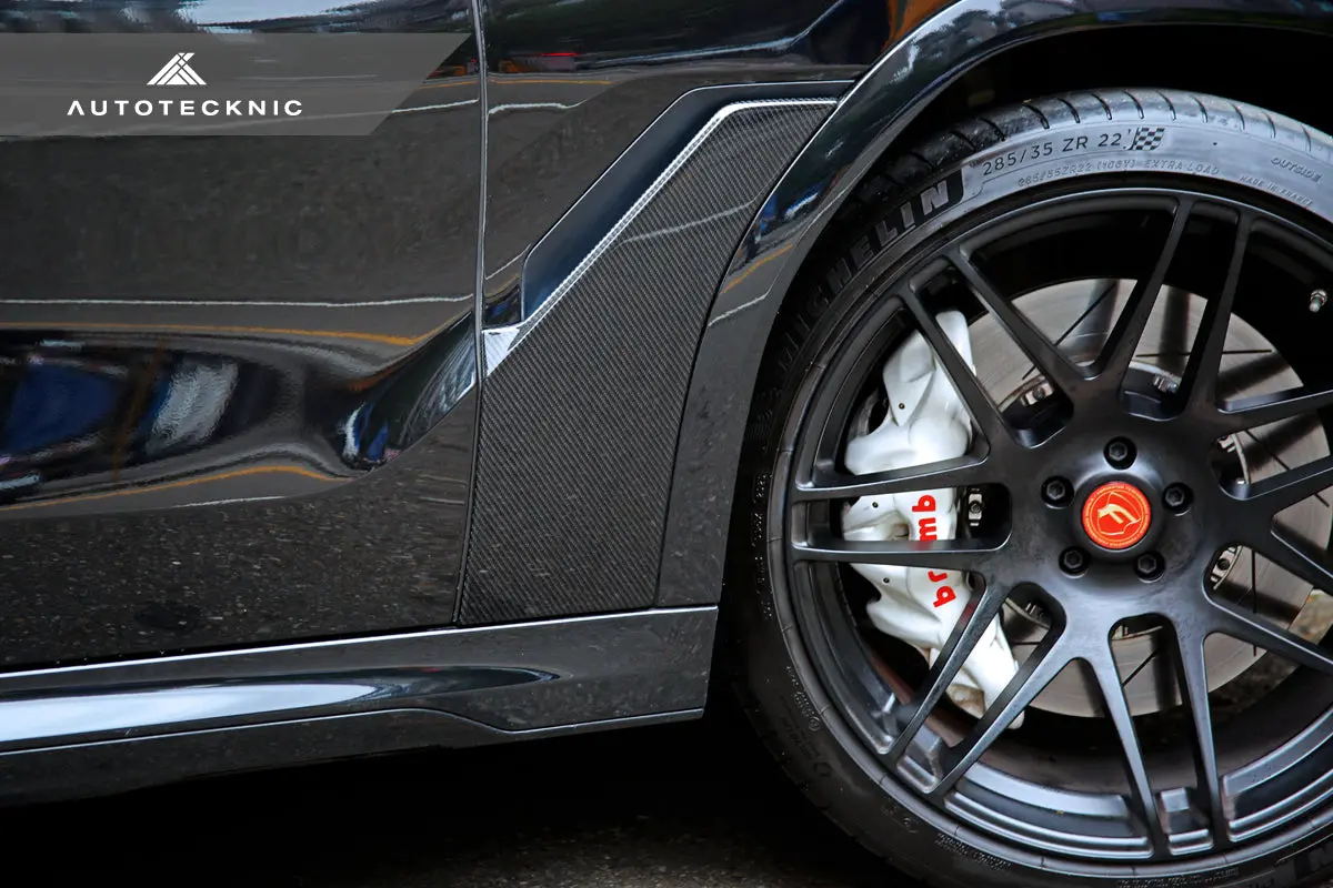 Autotecknic Dry Carbon Fiber Fender Trim Set - G06 X6 2