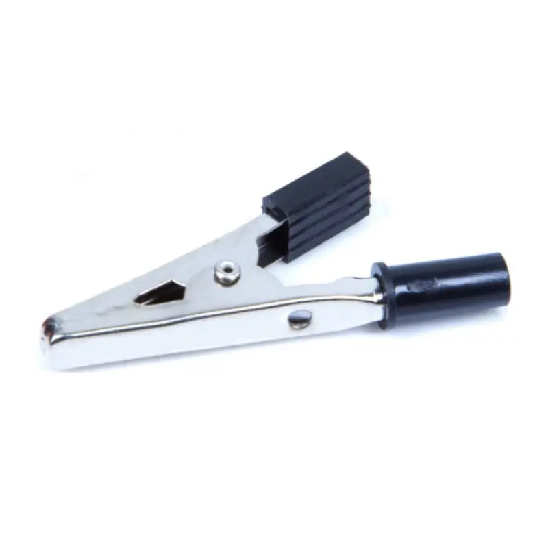 Crocodile Alligator Clip 50 Mm Black 1