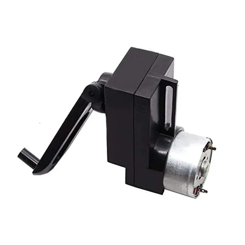 4W Hand Crank Dc Power Generator Gear Motor Dynamo Hand Held Generator 100-300Ma 1