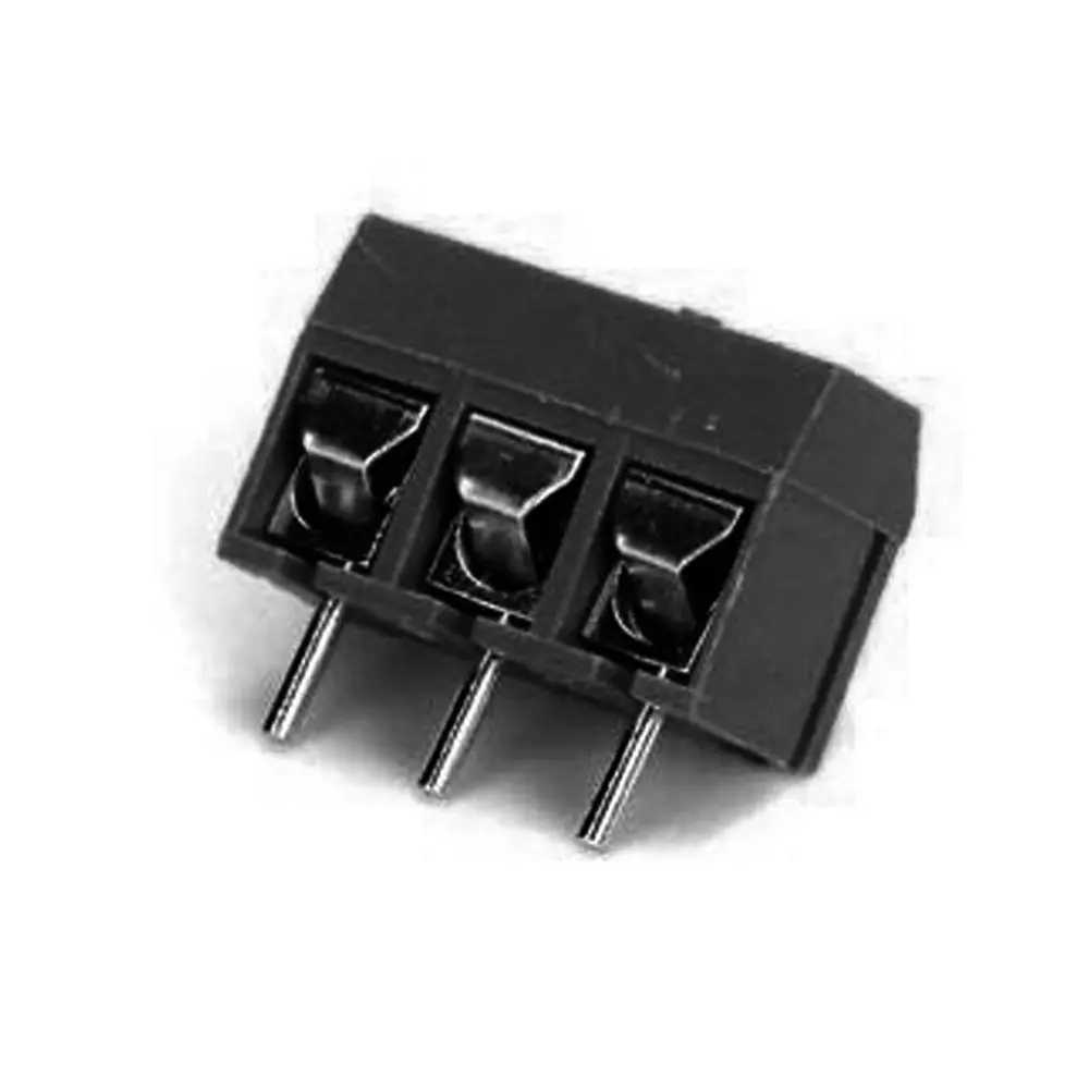 3 Pin 5Mm Pitch Pbt Connector Terminal Block- Black 1