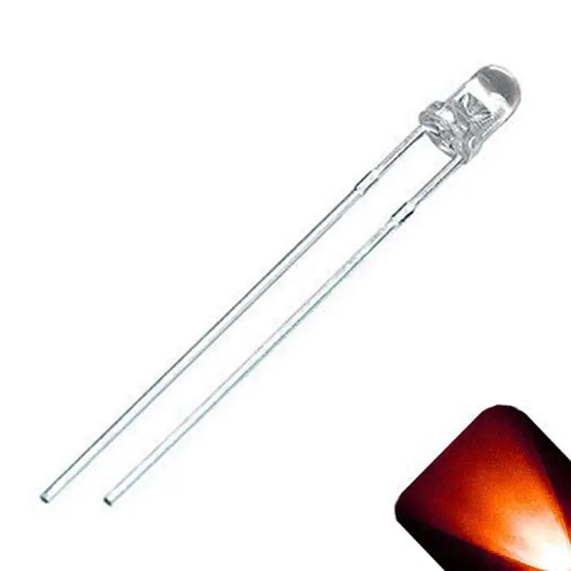3Mm Red Clear Led 1