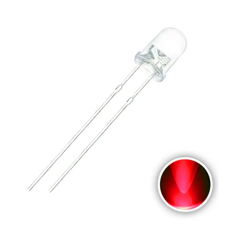 5Mm Red Clear Led 1