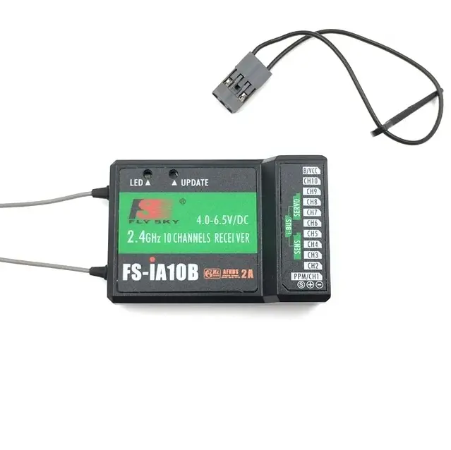 Flysky Fs-Ia10b Radio Receiver- 2.4Ghz 10 Channel Pwm Afhds 2A Receiver 1500M Pwm/Ppm/I.Bus/S.Bus 1