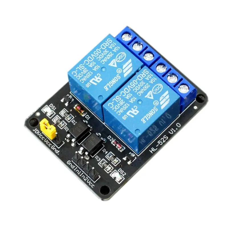 5V 2Ch 10A Dual Channel Relay Module With Optocoupler 1