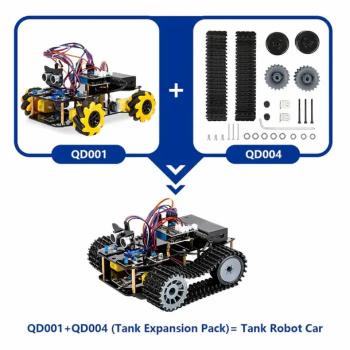 Acebott Esp32 Tank Robot Car Expansion Pack- Qd004 2