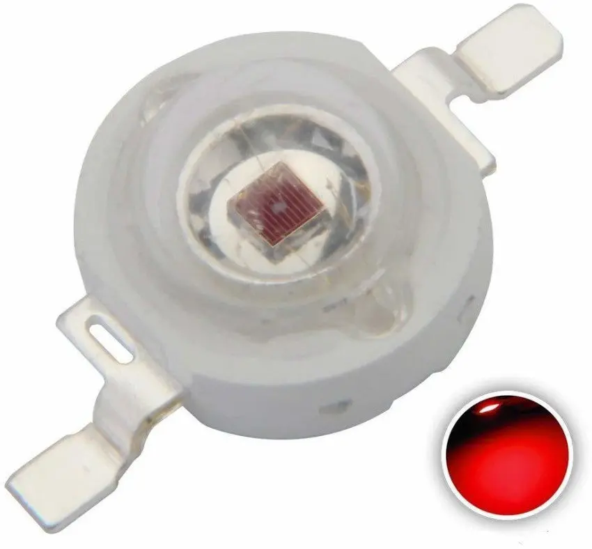 1 Watt Red Smd Led High Power (1 Pc) Yg-28Mm (Red) 1