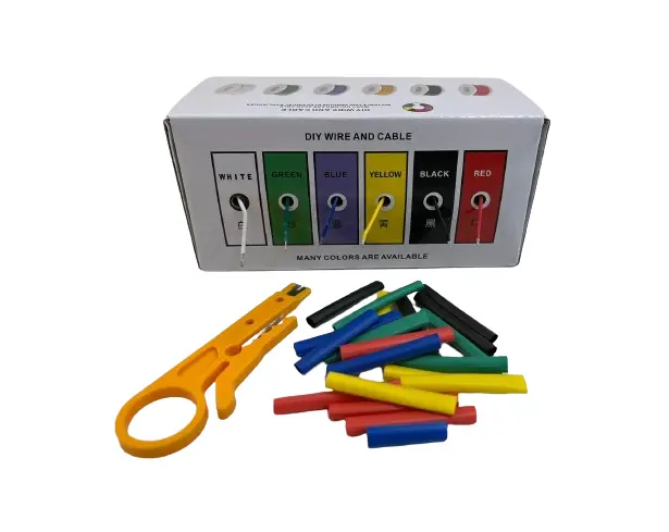 Silicone Wire Kit With Heatshrink Sleeve 22 Awg 6 Colour 60 Meter (10 Meters Each) 1