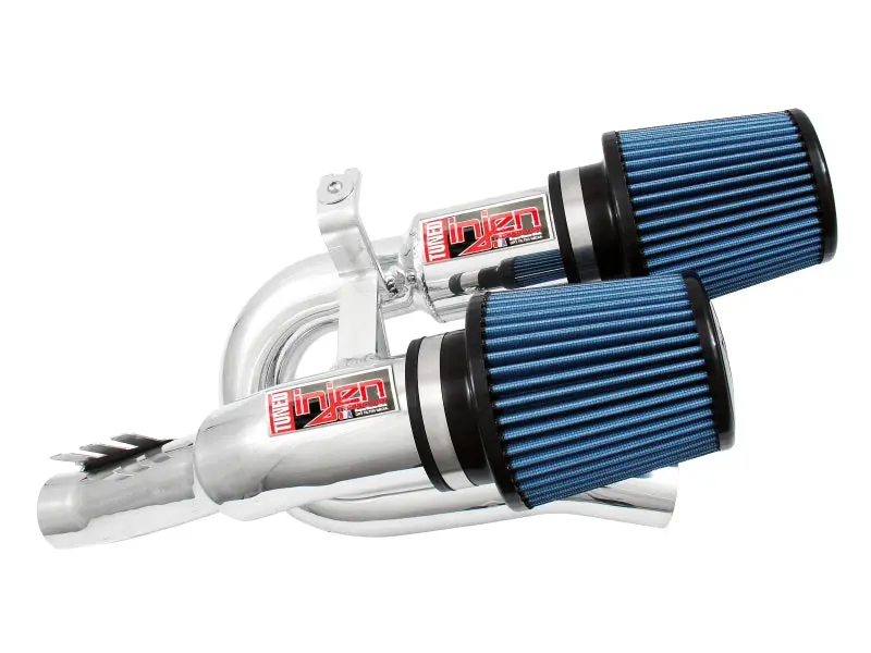Injen 07-09 335I E92 / 08-09 135I E82 3.0L L6 Twin Intake Polished Short Ram Intake 1