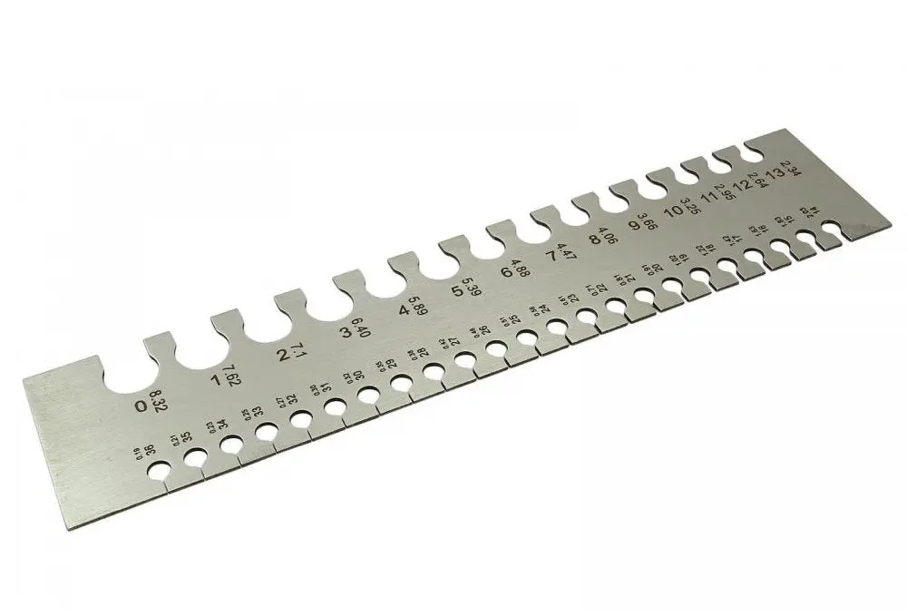 Rectangular Wire Gauge/Sizer In British & Metric 2