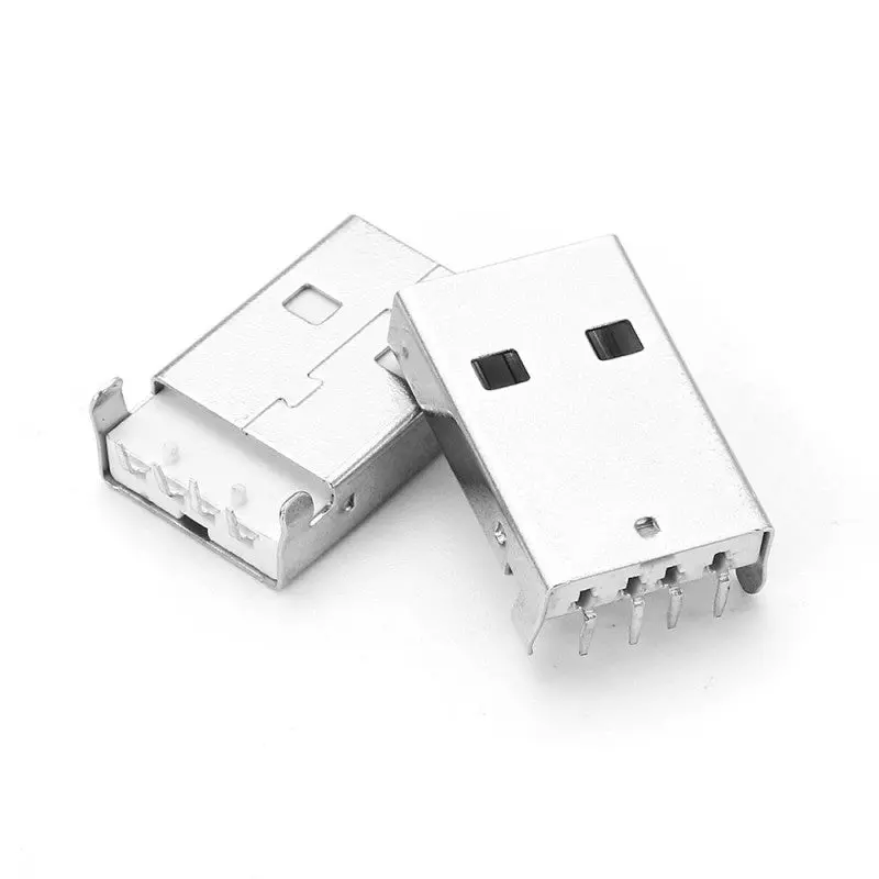 Solder Type Usb 2.0 A Male 4-Pin Connector 1