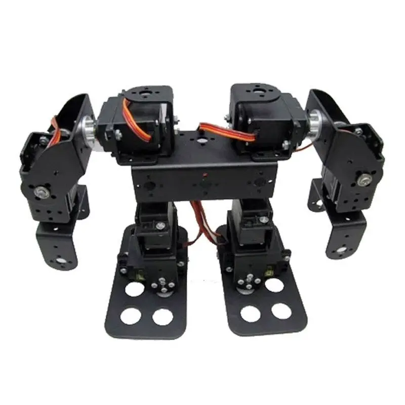 Diy 8Dof Biped Robot- Full Metal Diy Humanoid Robot Kit (Without Servos) 1