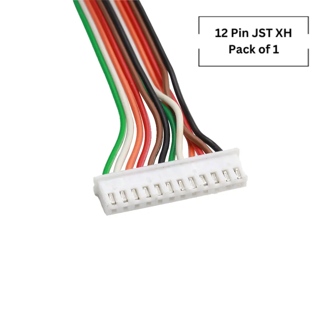 12 Pin Jst-Xh 2515 Female Connector With Wire 25Cm - 2.54Mm Pitch (1 Pc) 1