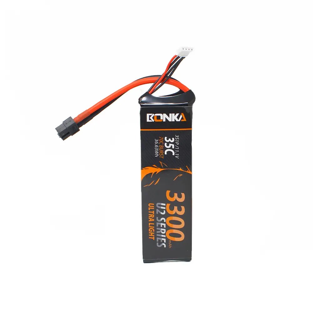 Bonka 11.1V 3300Mah 35C 3S1p U2 Series Lipo Battery 1