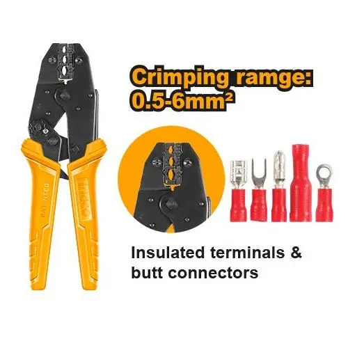 Ingco Hrcpj0506 Ratchet Crimping Plier 1