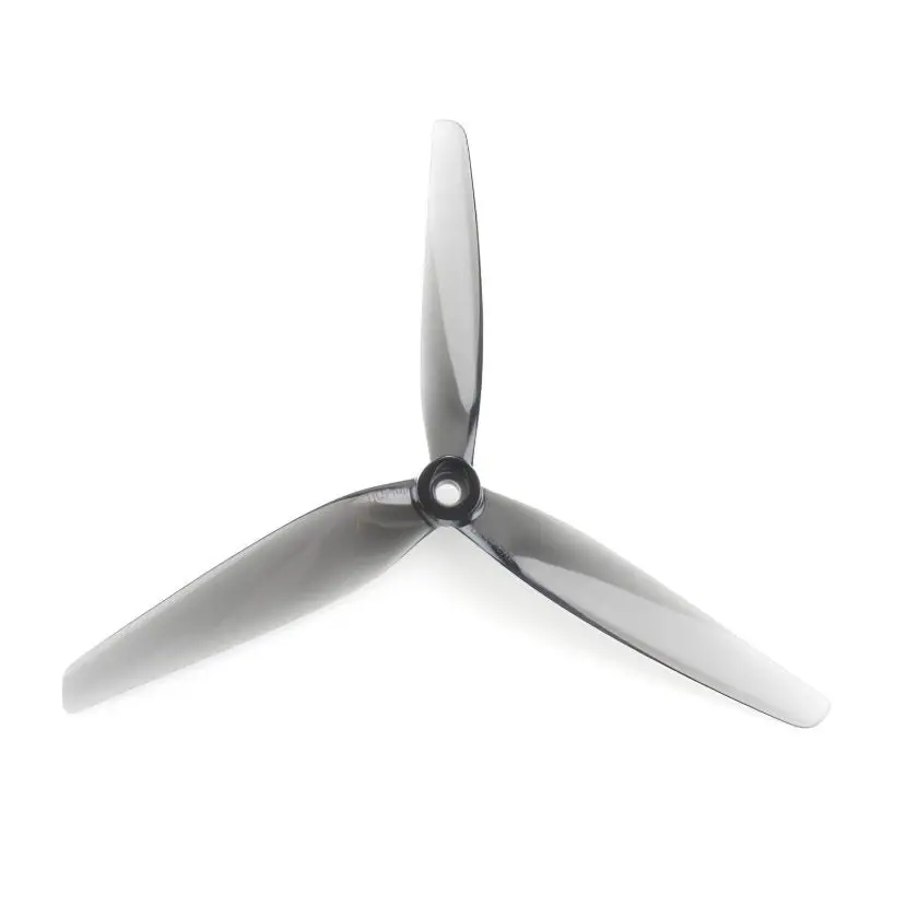 Hqprop Macroquad Prop 7X3.5X3 (2Cw+2Ccw)-Poly Carbonate Triblade Propeller Light Grey 1