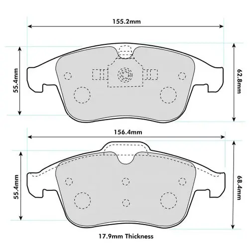 Renault Clio Mk4 Rs 200/220 1.6 Front Prorace Performance Brake Pads 1765Pr 1