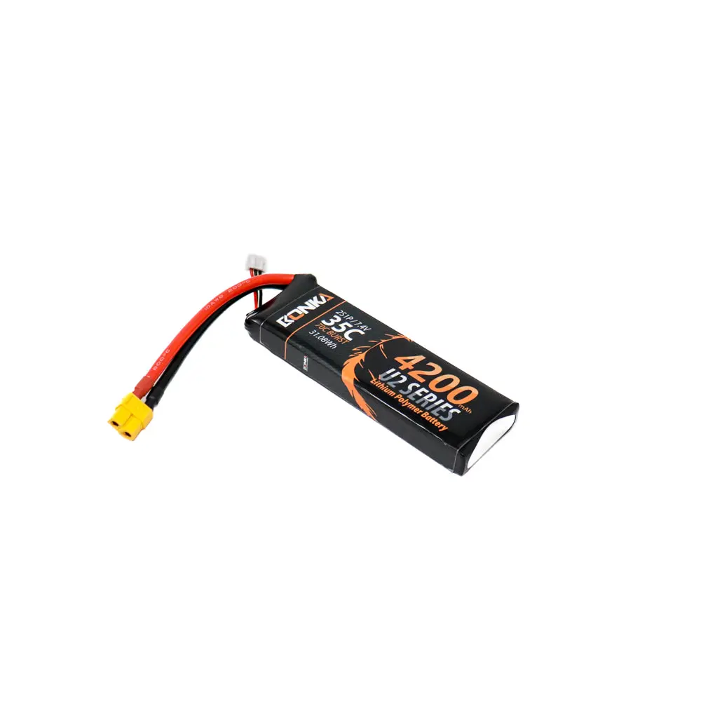 Bonka 7.4V 4200Mah 2S 35C U2 Series Lithium Polymer Battery 1