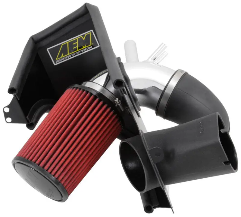 Aem 2013 Hyundai Genesis Coupe 2.0L L4 Polished Cold Air Intake 1