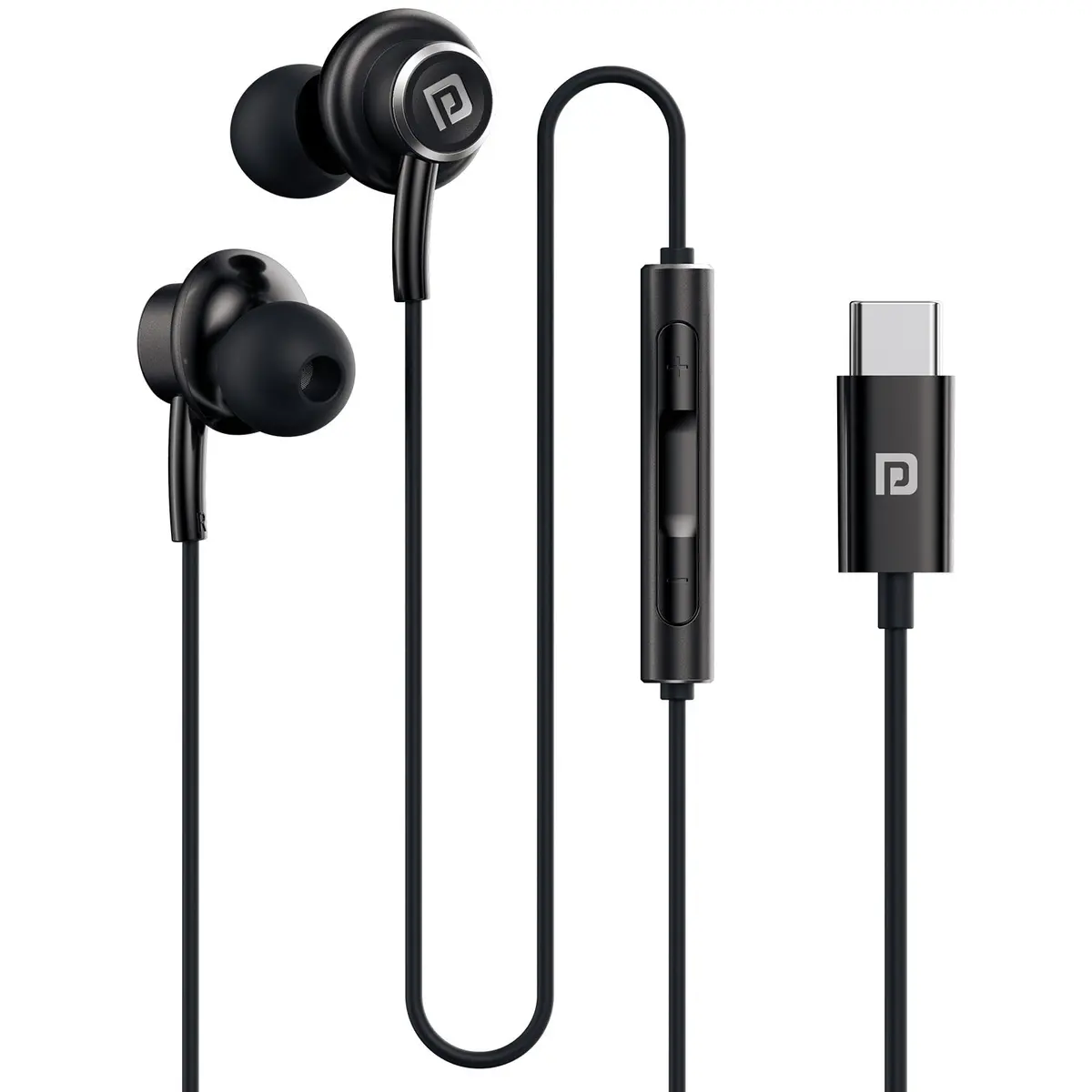 Portronics Por 3036 Conch Sigma C In Ear Type C Wired Earphones (Black) 1