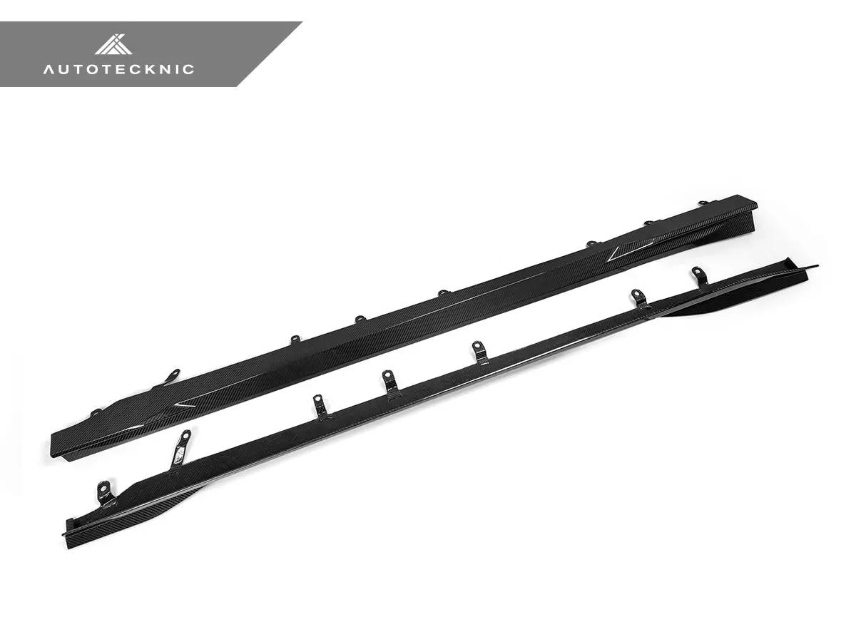 Autotecknic Dry Carbon Fiber Side Skirt Extension Set - G87 M2 1