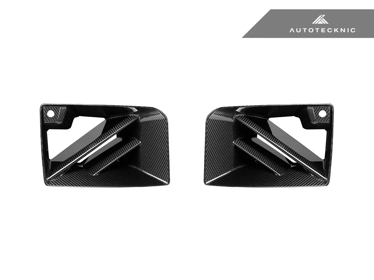 Autotecknic Dry Carbon Corsa Front Air Inlet Trim Set - G87 M2 1