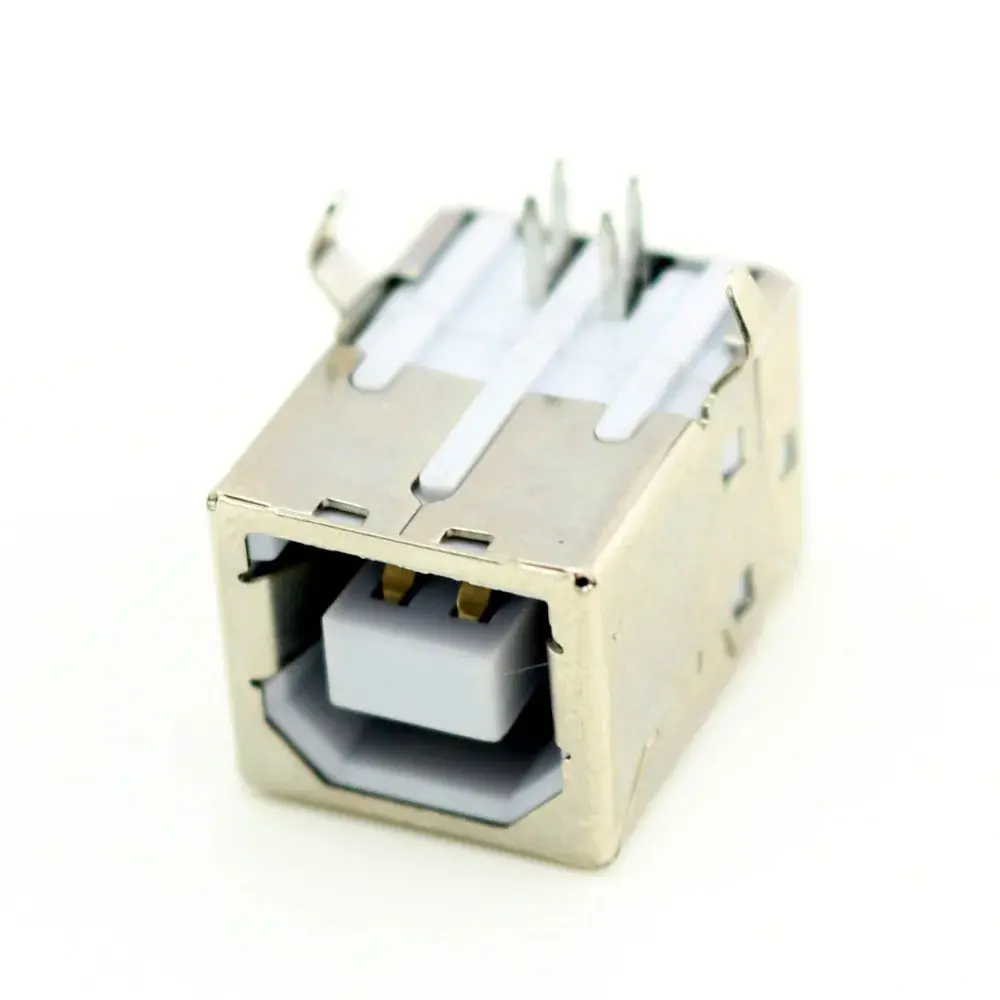 Usb 2.0 Type B Female Jack 4 Pin 90 Degree Pcb Dip Socket Connector 1