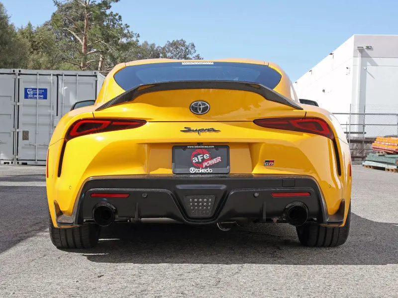 Afe Power Takeda 2021 Toyota Supra 2.0L (T) 2.5In-3In 304 Ss Cb Exhaust W/ Black Tips 2