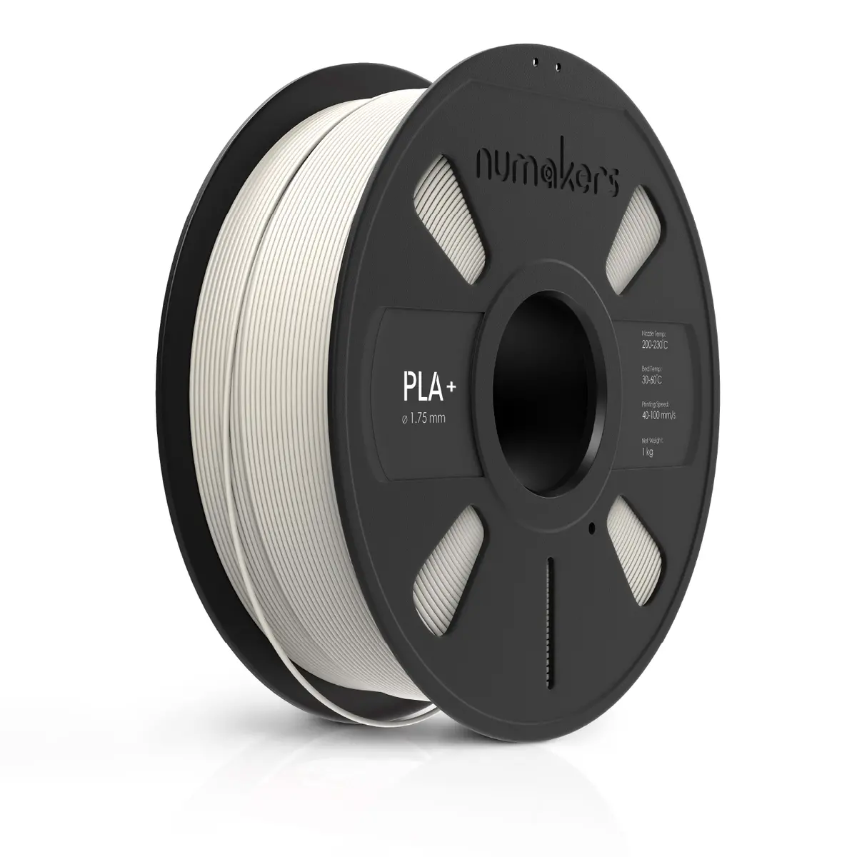Numakers Pla+ Filament – Cool White – 1.75 Mm / 1 Kg 1