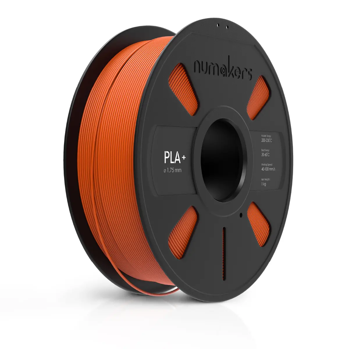 Numakers Pla+ Filament – Outrageous Orange – 1.75 Mm / 1 Kg 1