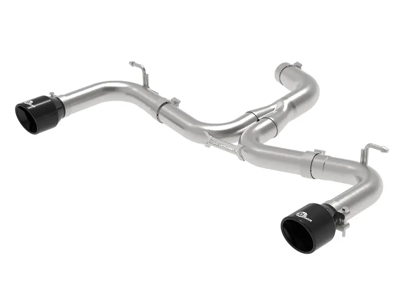 Afe Mach Force-Xp 3In To 2-1/2In Stainless Steel Axle-Back Black Exhaust - 15-17 Volkswagen Gti 1