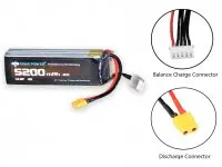 Genx 14.8V 4S 5200Mah 40C / 80C Premium Lipo Lithium Polymer Battery 2