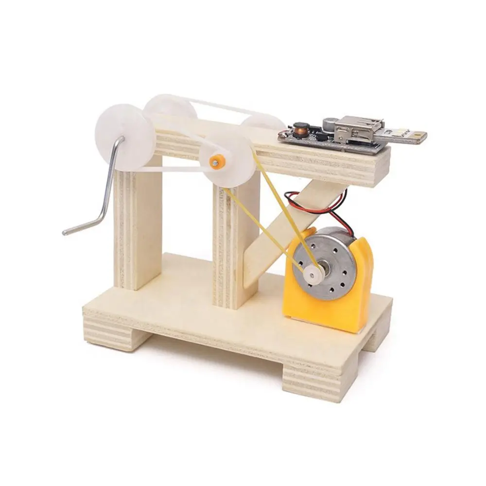 Diy Hand Crank Generator  Fun Energy Conversion Kit For Kids (A-032) 1